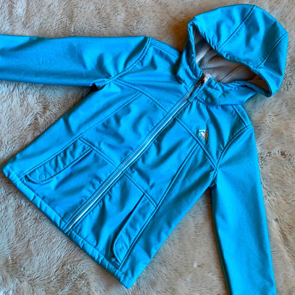 Snozu Hooded Jacket Blue with fleece interior